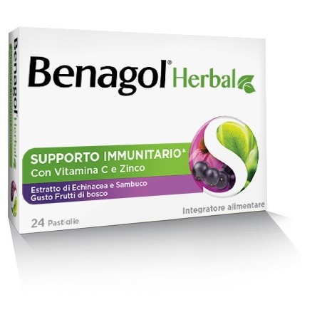 Benagol herbal frut bos 24past