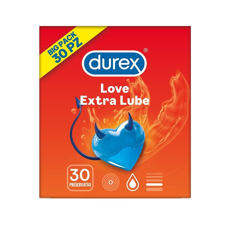 Durex love extra lube 30pz Durex love extra lube 30pz