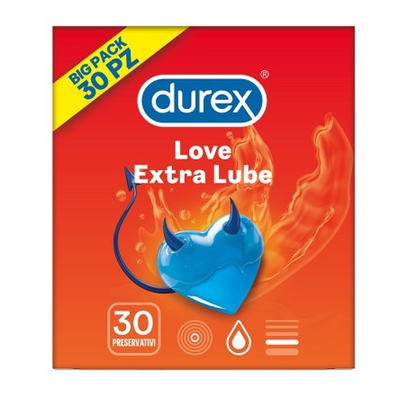 Durex love extra lube 30pz Durex love extra lube 30pz