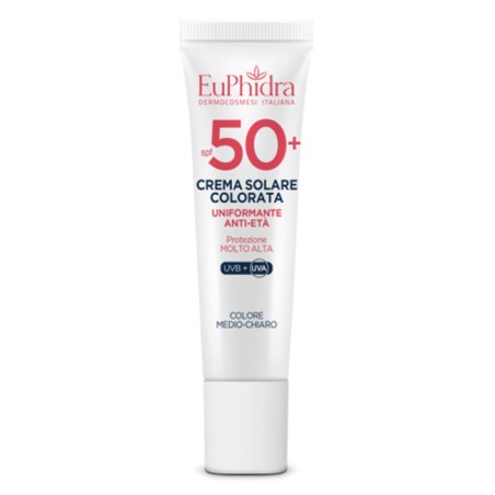 Euphidra kaleido crema colorata medio-chiaro viso spf50+ 30ml Euphidra kaleido crema colorata medio-chiaro viso spf50+ 30ml