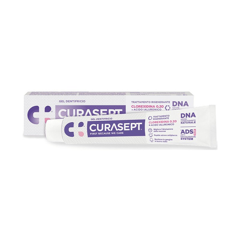 Curasept gel dentif ads dna ri