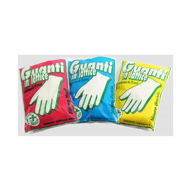 Guanto latt gr 20pz Guanto latt gr 20pz