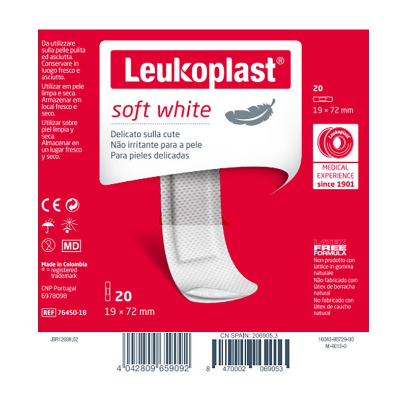 Leukoplast soft white72x19 20p