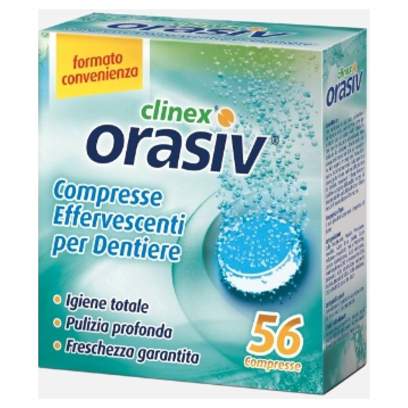Orasiv clinex 56 compresse effervesc Orasiv clinex 56 compresse effervesc