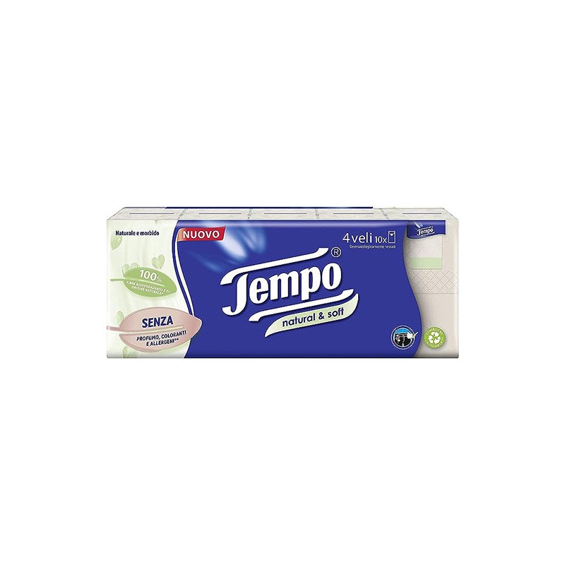 Tempo fazz natural&soft 10pz