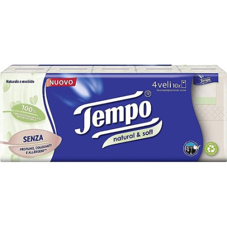 Tempo fazz natural&soft 10pz