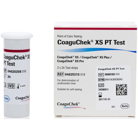 Coaguchek xs pt test 2x24str