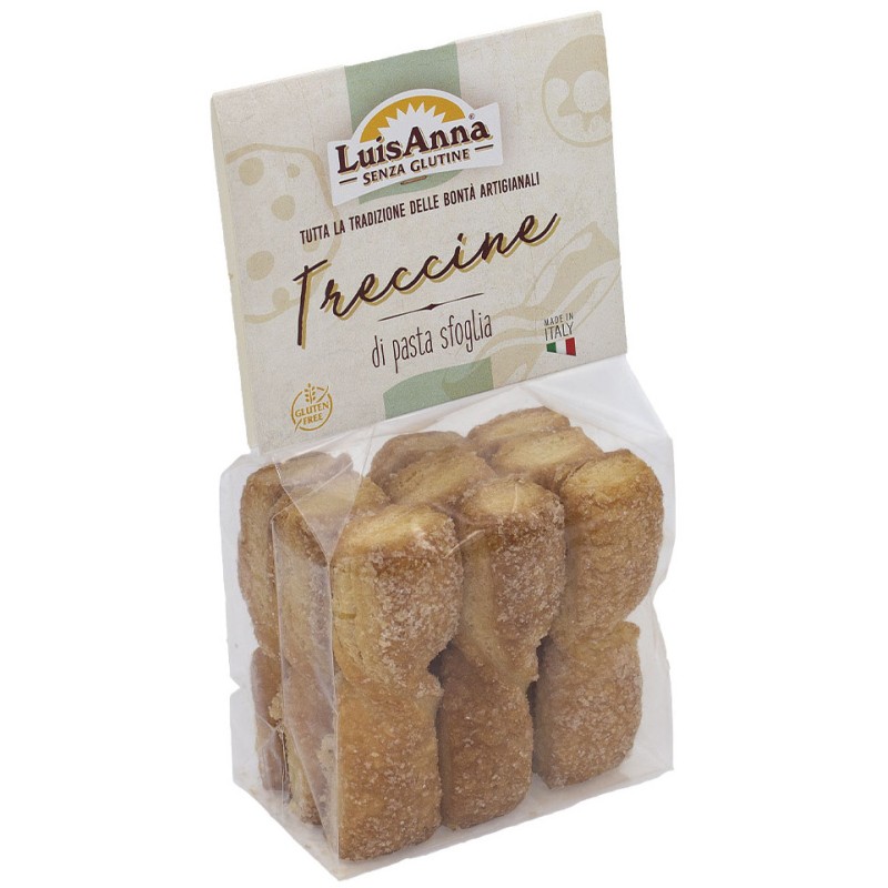 Biscotti sfoglia treccine 130g Biscotti sfoglia treccine 130g
