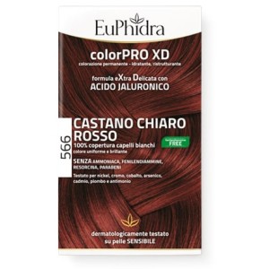 Euphidra colorpro gel colorante capelli xd 566 sangria 50 ml in flacone + attivante + balsamo + guan