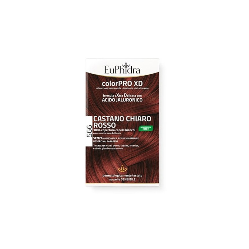 Euphidra colorpro gel colorante capelli xd 566 sangria 50 ml in flacone + attivante + balsamo + guan