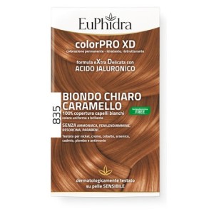 Euphidra colorpro gel colorante capelli xd 835 avana 50 ml in flacone + attivante + balsamo + guanti