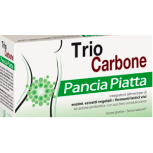TrioCarbone pancia piatta 10 bustine bipartite da 4g