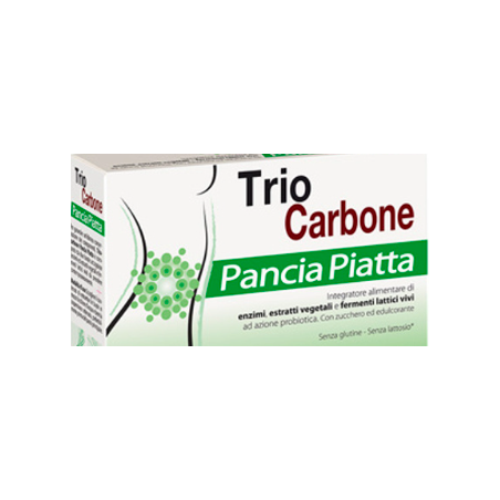 TrioCarbone pancia piatta 10 bustine bipartite da 4g