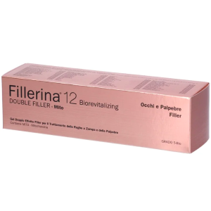 Fillerina 12 double filler mito occhi e palpebre gel biorevitalizing grado 5 bio dispenser eye massage tip 15 ml