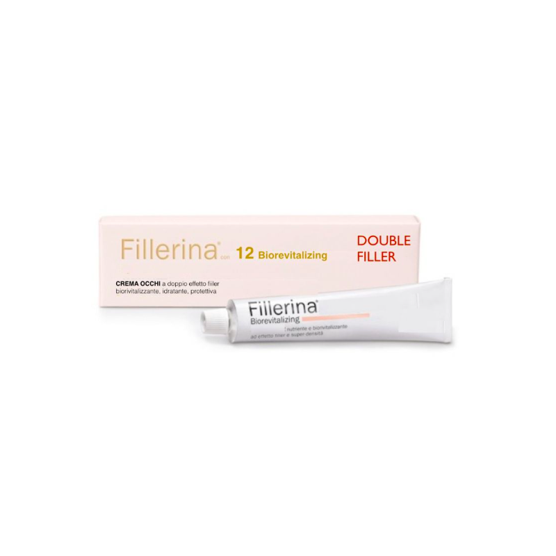 Fillerina 12 double filler mito biorevitalizing eye contourcream grado 3-bio-tubo 15 ml