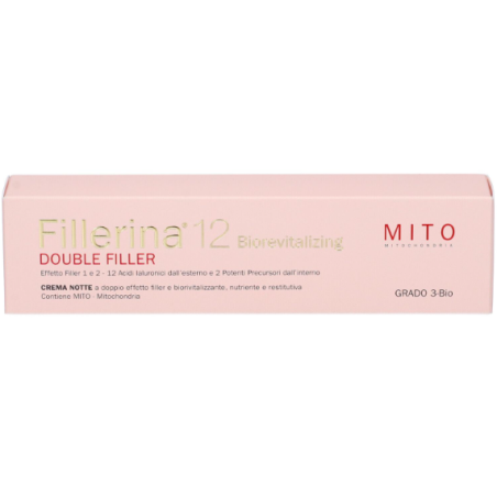 Fillerina 12 double filler mito biorevitalizing -night creamgrado 3-bio-tubo 50 ml Fillerina 12 double filler mito biorevitalizing -night creamgrado 3-bio-tubo 50 ml
