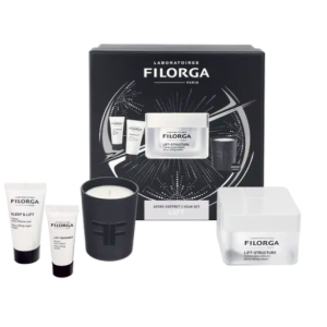 Filorga xmas box lift 2023 1 lift structure 50 ml + 1 lift designer 7 ml + 1 sleep & lift 15 ml + 1 mini candle