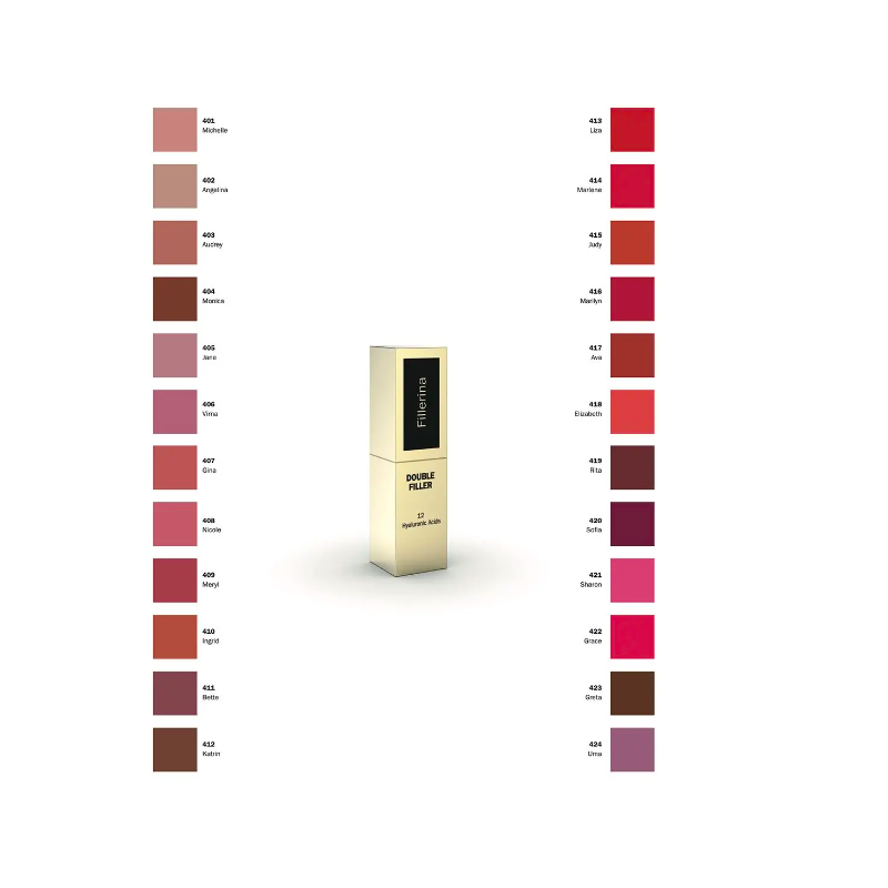 Fillerina double filler creamy lipstick 420 sofia 3,5 ml Fillerina double filler creamy lipstick 420 sofia 3,5 ml