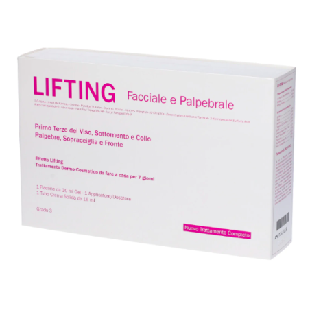 Lifting facciale e palpebrale grado 3 trattamento intensivo7 giorni serum 30 ml + crema 15 ml Lifting facciale e palpebrale grado 3 trattamento intensivo7 giorni serum 30 ml + crema 15 ml