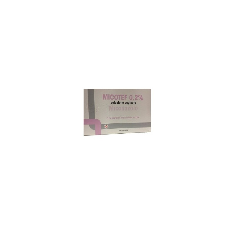 Micotef soluz vag 5 flaconi 150 ml 0,2%