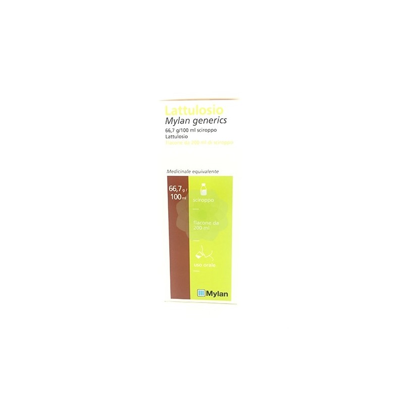 Lattulosio (mylan generics) scir 200 ml 66,7 g/100 ml flacone con bicchiere dosatore