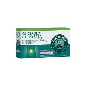 Glicerolo (carlo erba) prima infanzia 12 supp 900 mg