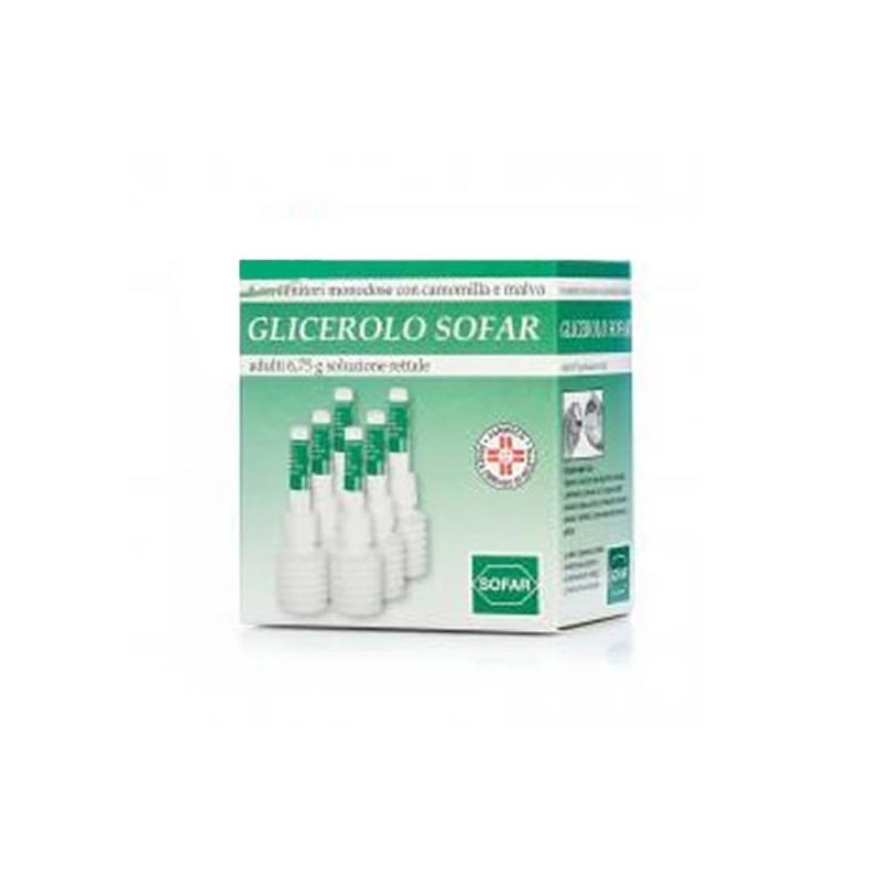 Glicerolo (alfasigma) ad 6 contenitori monodose 6,75 g soluzrett con camomilla e malva