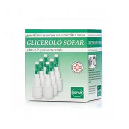 Glicerolo (alfasigma) ad 6 contenitori monodose 6,75 g soluzrett con camomilla e malva