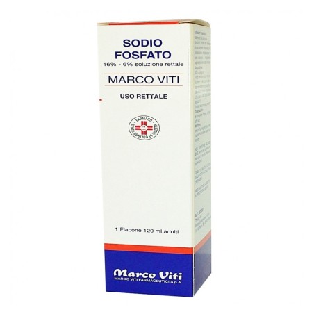 Sodio fosfato (marco viti) 1 flacone 120 ml 16% + 6% soluz rett