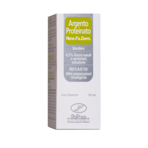 Argento proteinato (new.fa.dem.) bb gocce orl 10 ml 0,5%