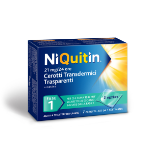 Niquitin 7 cerotti transd 21 mg/die