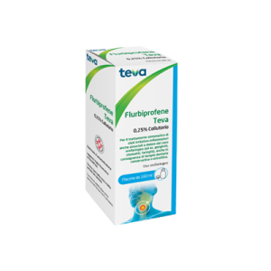 Flurbiprofene (teva) collutorio 160 ml 0,25%