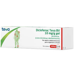 Diclofenac (teva b.v.) gel derm 120 g 10 mg/g