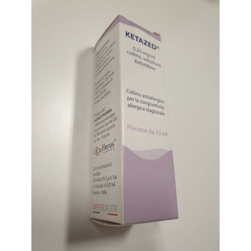 Ketazed collirio 1 flaconcino 10 ml 0,25 mg/ml con contagocce