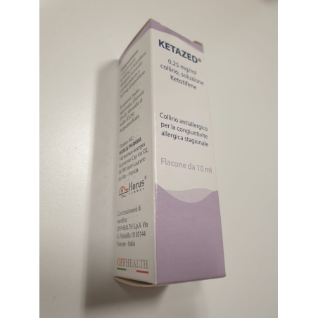 Ketazed collirio 1 flaconcino 10 ml 0,25 mg/ml con contagocce Ketazed collirio 1 flaconcino 10 ml 0,25 mg/ml con contagocce