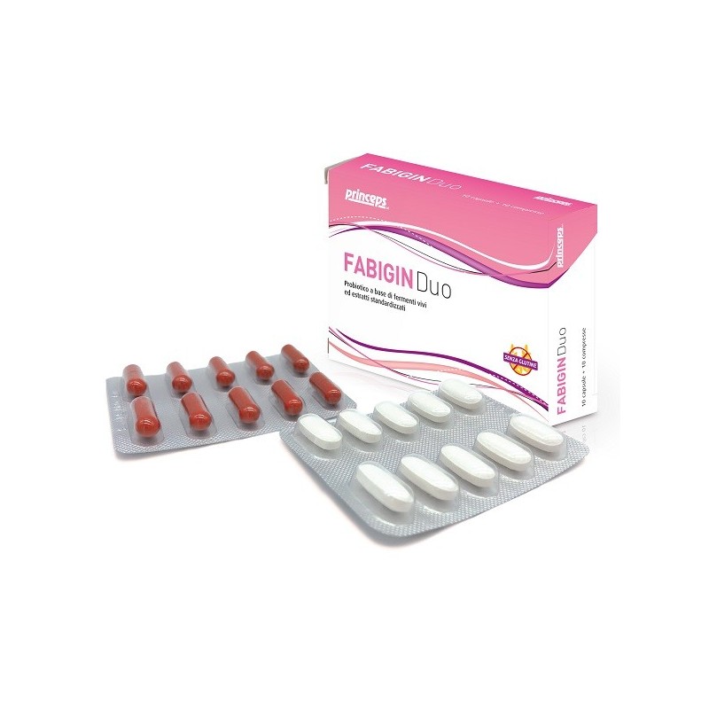 Fabigin duo 10 capsule 10 compresse Fabigin duo 10 capsule 10 compresse
