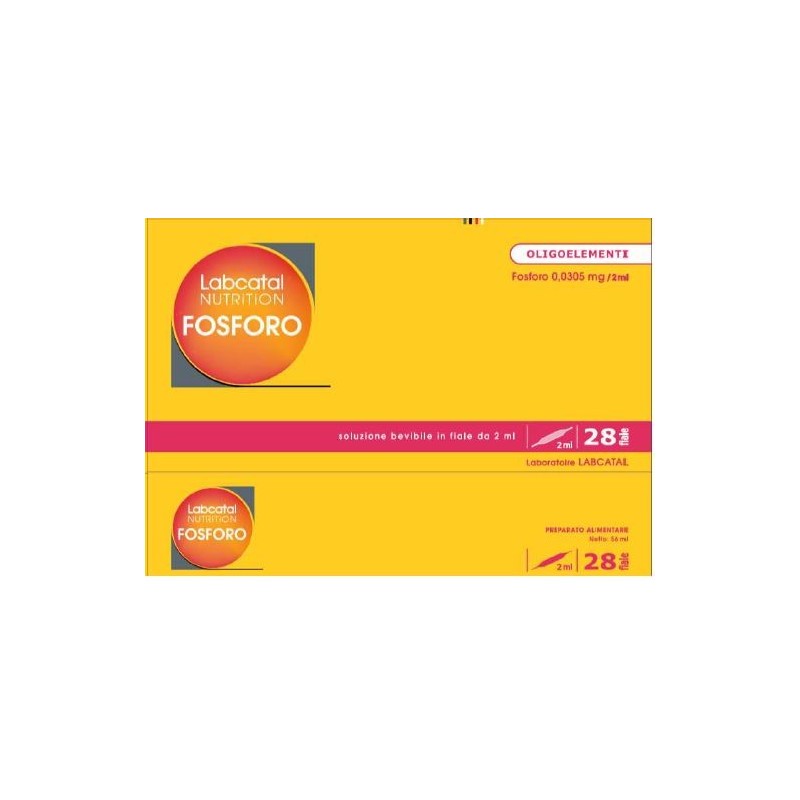 Labcatal nutrition fosforo 28 fiale x 2 ml Labcatal nutrition fosforo 28 fiale x 2 ml