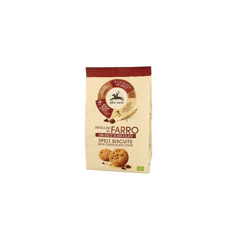 Frollino di farro con gocce di cioccolato bio 250 g