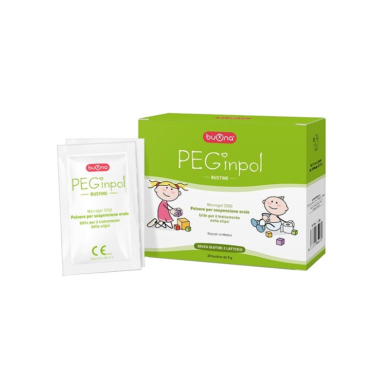 Peginpol macrogol 3350 sospensione orale 20 bustine Peginpol macrogol 3350 sospensione orale 20 bustine