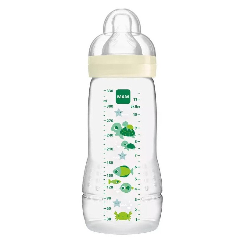 Mam easy active biberon 4+ 330 ml tettarella 3 neutro