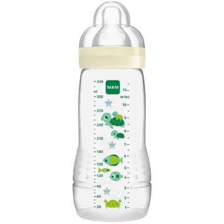 Mam easy active biberon 4+ 330 ml tettarella 3 neutro
