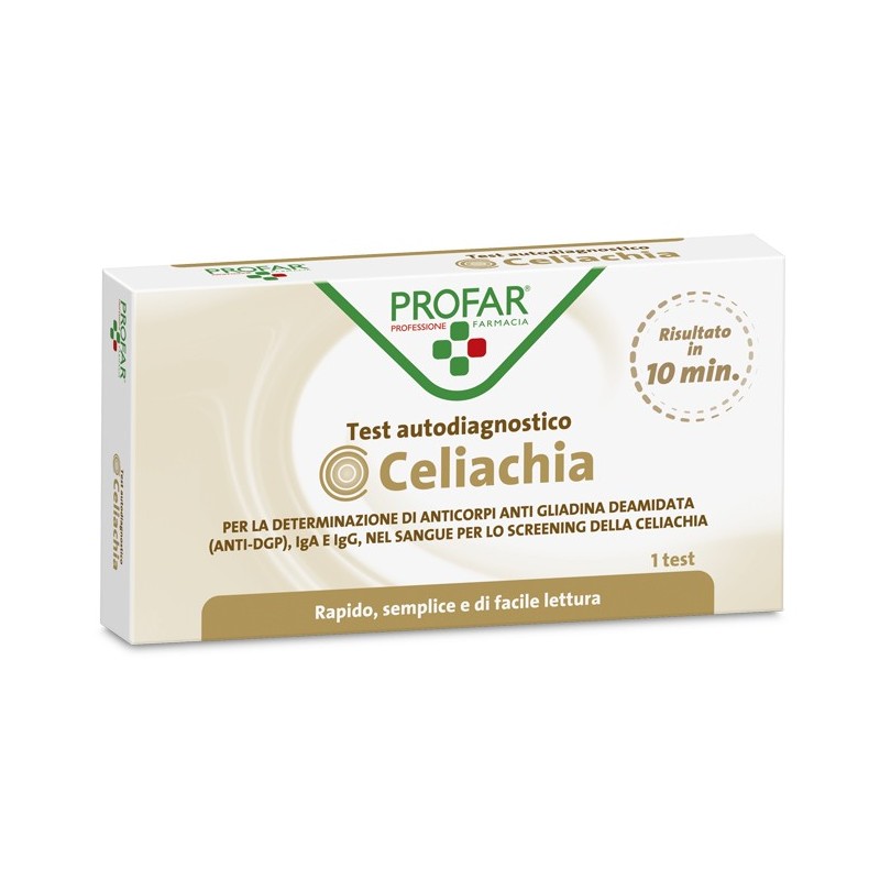 Profar test celiachia test rapido immunocromatrografico a flusso laterale 1 pezzo