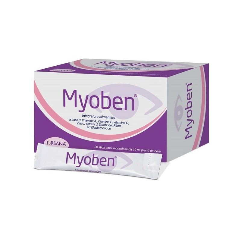 Myoben 20 stick pack monodose da 10 ml Myoben 20 stick pack monodose da 10 ml