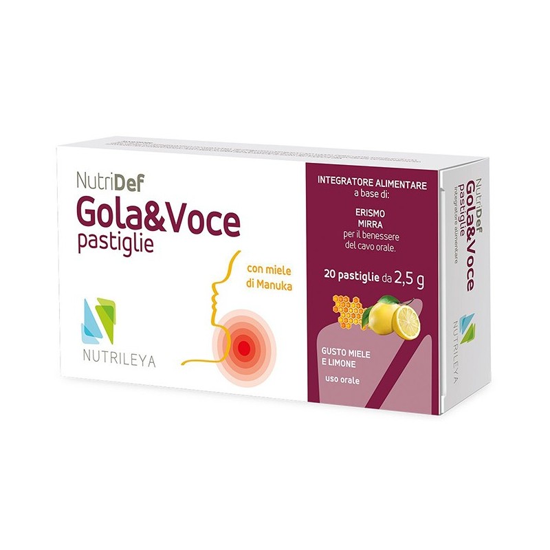 Gola & voce sugar free miele limone eucaliptolo 20 pastiglie