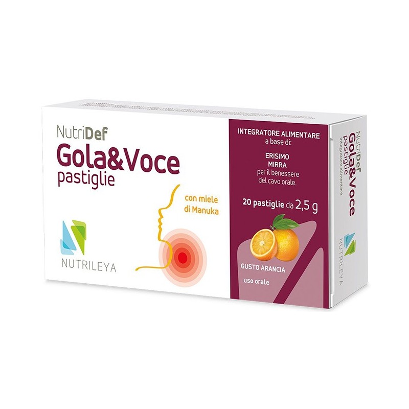 Gola & voce sugar free arancia 20 pastiglie