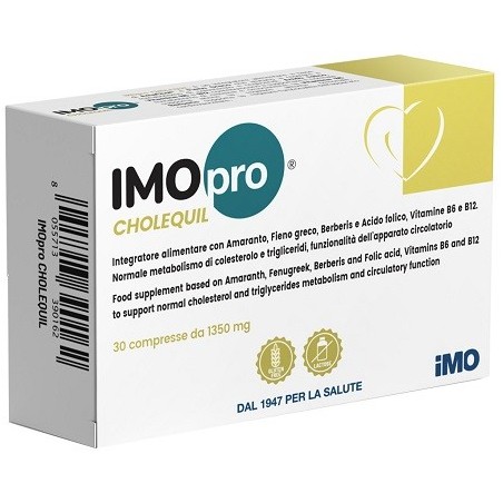 Imopro cholequil 30 compresse 1,35 g Imopro cholequil 30 compresse 1,35 g