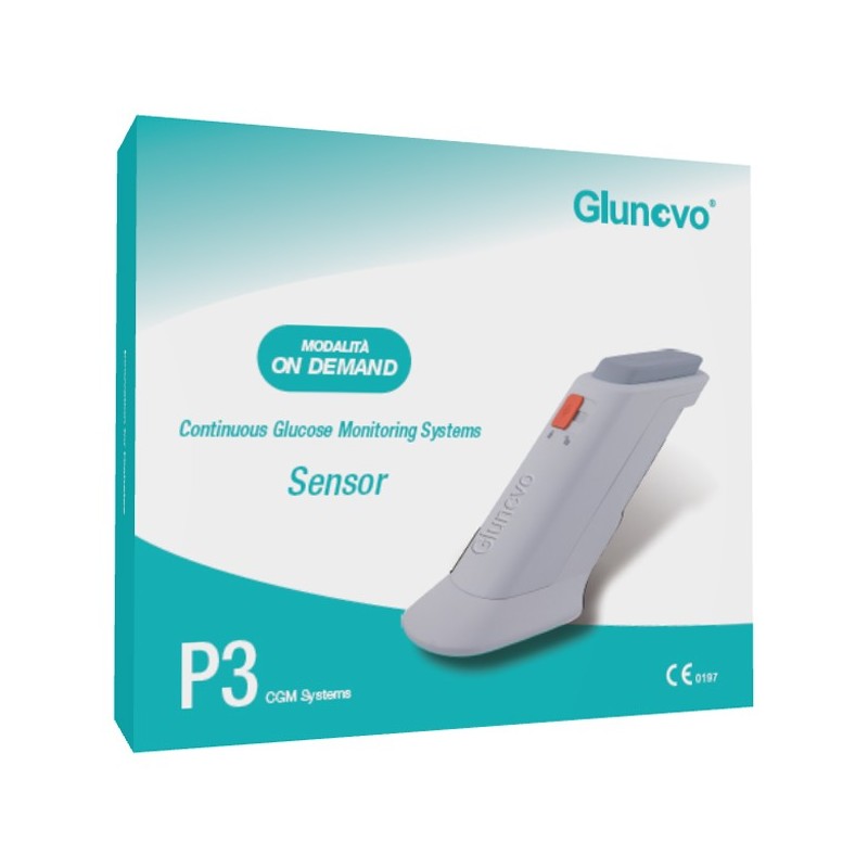 Sensori per sistema di monitoraggio della glicemia glunovo p3 sensori 2 pezzi modalita' on demand