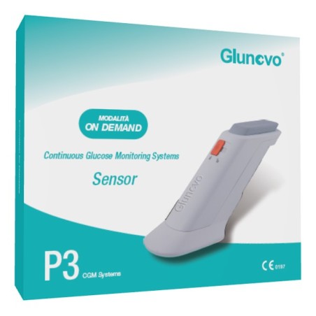 Sensori per sistema di monitoraggio della glicemia glunovo p3 sensori 2 pezzi modalita' on demand