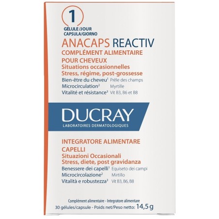 Anacaps reactiv capelli situazione occasionale 30 capsule