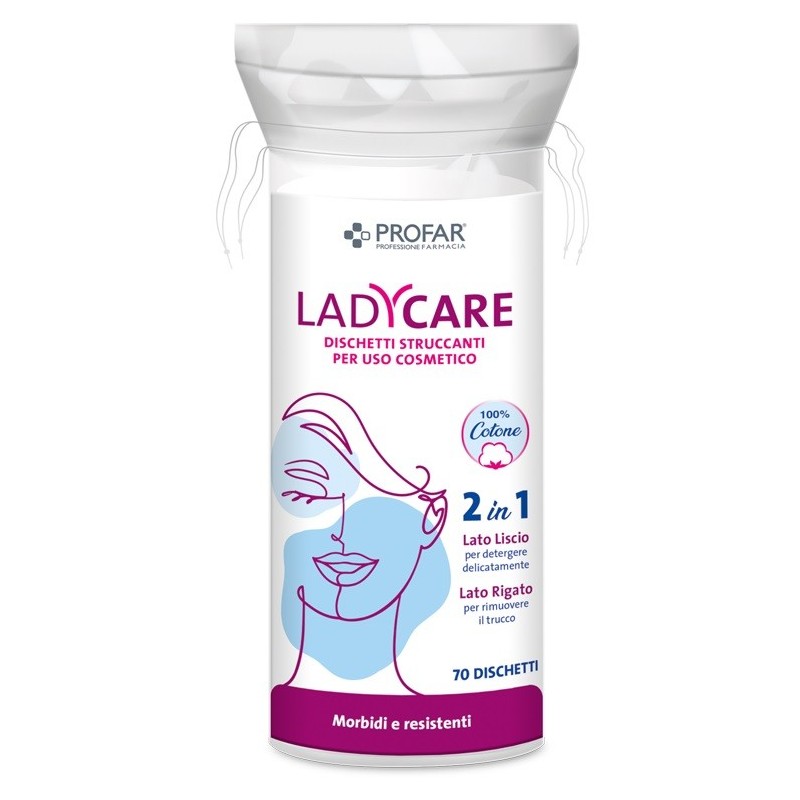 Profar ladycare dischetti struccanti 70 pezzi